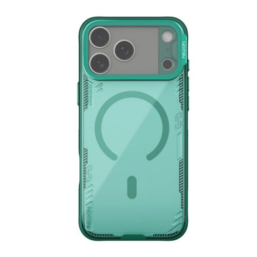 NILLKIN ICEBLADE PROP MAGNETIC szilikon telefonvédő (ütésállóság, kameravédő, kitámasztó, MagSafe) SÖTÉTZÖLD