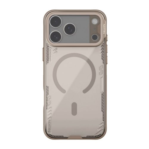 NILLKIN ICEBLADE PROP MAGNETIC szilikon telefonvédő (ütésállóság, kameravédő, kitámasztó, MagSafe) VILÁGOSBARNA