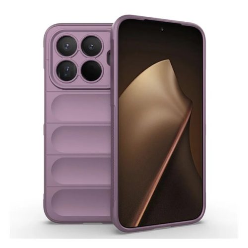 Szilikon telefonvédő (ütésállóság, kameravédő, 3D) LILA