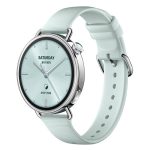 XIAOMI Watch S4 41mm okosóra (fluorgumi szíj, aktivitásmérő, pulzusmérő, telefonhívás, GPS, NFC, vízálló) MENTAZÖLD