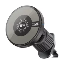   XO CX205 autós tartó (szellőzőre, 360°, mágneses, 15W, wireless) FEKETE