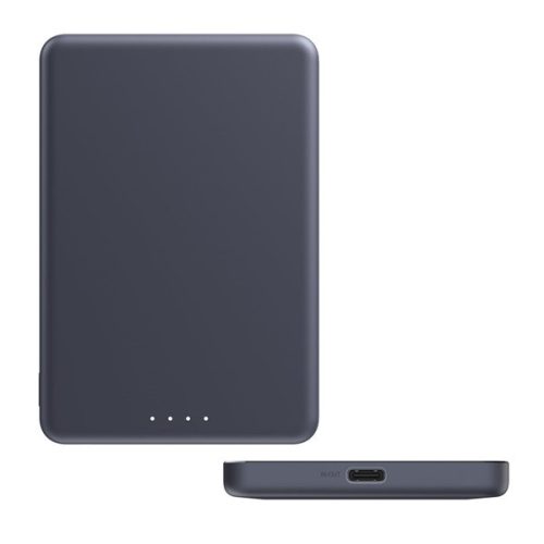XIAOMI SUPER SLIM vésztöltő Type-C aljzat (5000mAh, 22.5W, gyorstöltő, mágneses) FEKETE