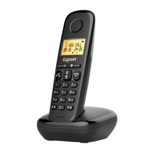GIGASET BASIC 100 telefon készülék (vezeték nélküli, DECT) FEKETE