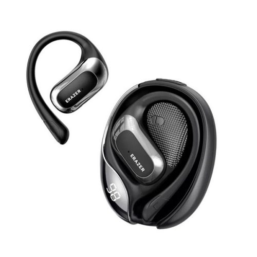 LENOVO ERAZER X5 bluetooth fülhallgató SZTEREO (v6.0, TWS, fülre akasztható, zajszűrő, mikrofon + töltőtok) FEKETE