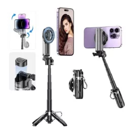   XO SS22 szelfibot (univerzális, 360°, állítható, bluetooth távkioldó,  összecsukható, 100cm, mágneses) FEKETE