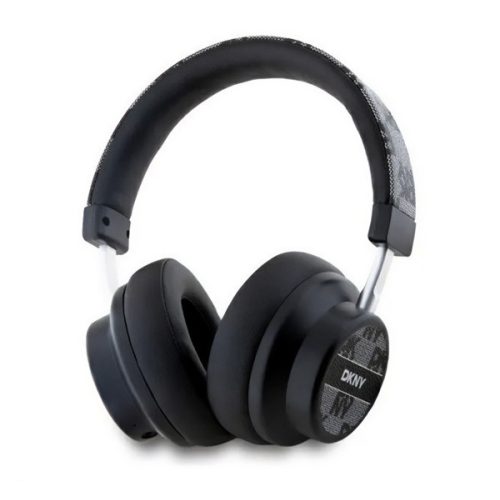 DKNY PU LEATHER CHECKERED PATTERN bluetooth fejhallgató SZTEREO (v5.3, mikrofon) FEKETE
