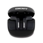 DKNY SATINY FINISH bluetooth fülhallgató SZTEREO (v5.3, TWS, mikrofon, zajszűrő + töltőtok) FEKETE
