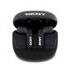 DKNY SATINY FINISH bluetooth fülhallgató SZTEREO (v5.3, TWS, mikrofon, zajszűrő + töltőtok) FEKETE