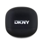 DKNY SATINY FINISH bluetooth fülhallgató SZTEREO (v5.3, TWS, mikrofon, zajszűrő + töltőtok) FEKETE