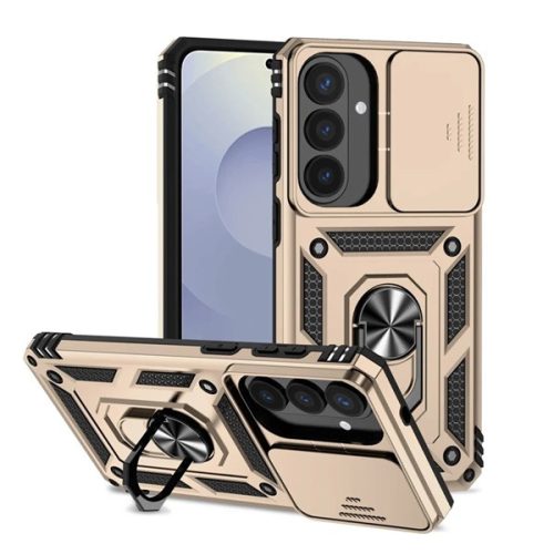 Defender szilikon telefonvédő (ütésállóság, tartógyűrű, kameravédő) ARANY