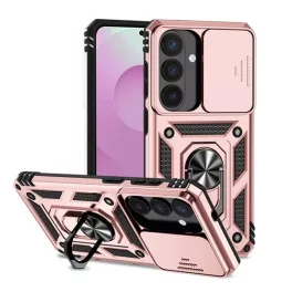   Defender szilikon telefonvédő (ütésállóság, tartógyűrű, kameravédő) ROZÉARANY