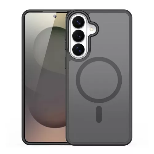 DUX DUCIS YIND szilikon telefonvédő (ütésállóság, kameravédő, matt, MagSafe) FEKETE