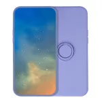Szilikon telefonvédő (tartógyűrű, mikrofiber plüss belső, mágneses, kameravédő) LILA