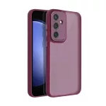 Szilikon telefonvédő (ütésállóság, akril hátlap, kameravédő) LILA