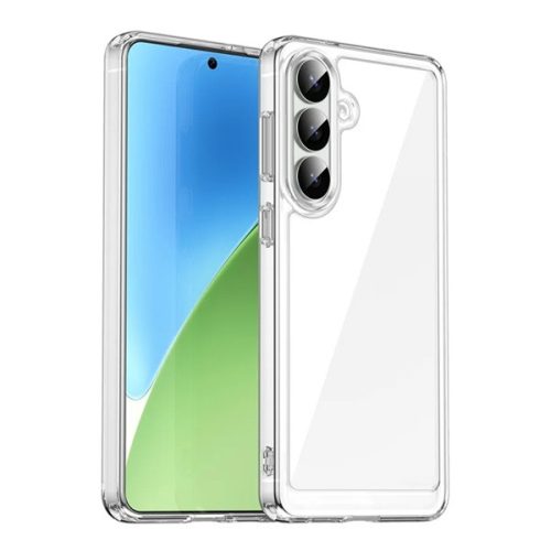 Szilikon telefonvédő (ütésállóság, átlátszó hátlap) ÁTLÁTSZÓ