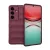 Szilikon telefonvédő (ütésállóság, kameravédő, 3D) BORDÓ