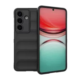   Szilikon telefonvédő (ütésállóság, kameravédő, 3D) FEKETE