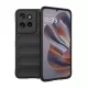 Szilikon telefonvédő (ütésállóság, kameravédő, 3D) FEKETE