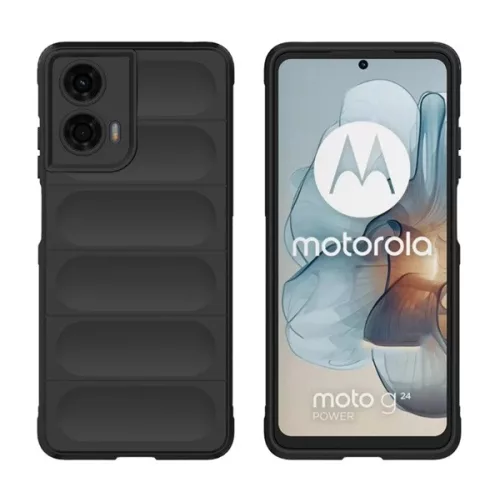 Szilikon telefonvédő (ütésállóság, kameravédő, 3D) FEKETE
