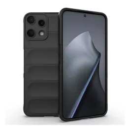   Szilikon telefonvédő (ütésállóság, kameravédő, 3D) FEKETE