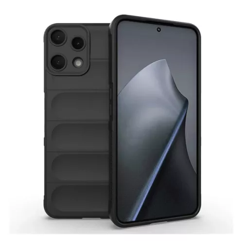 Szilikon telefonvédő (ütésállóság, kameravédő, 3D) FEKETE