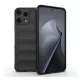 Szilikon telefonvédő (ütésállóság, kameravédő, 3D) FEKETE