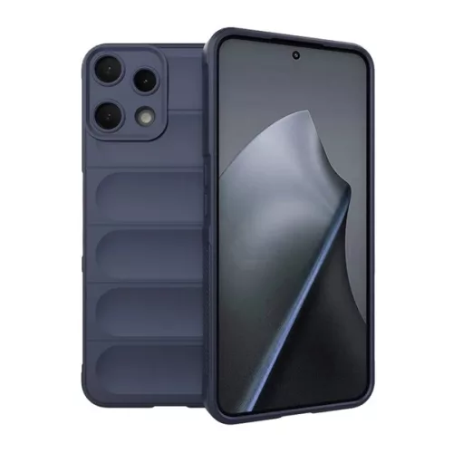 Szilikon telefonvédő (ütésállóság, kameravédő, 3D) SÖTÉTKÉK