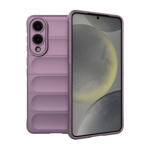 Szilikon telefonvédő (ütésállóság, kameravédő, 3D) LILA