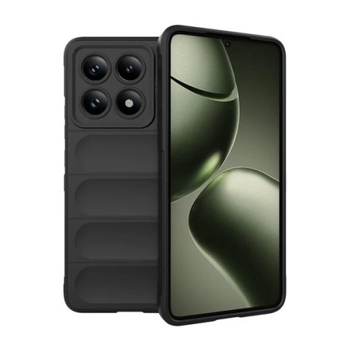 Szilikon telefonvédő (ütésállóság, kameravédő, 3D) FEKETE