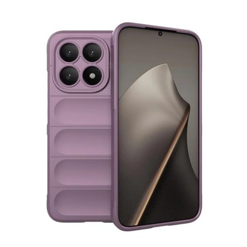 Szilikon telefonvédő (ütésállóság, kameravédő, 3D) LILA