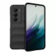 Szilikon telefonvédő (ütésállóság, kameravédő, 3D) FEKETE