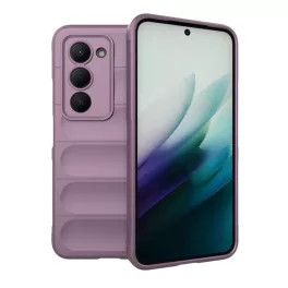   Szilikon telefonvédő (ütésállóság, kameravédő, 3D) LILA