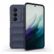 Szilikon telefonvédő (ütésállóság, kameravédő, 3D) SÖTÉTKÉK