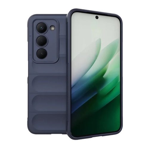 Szilikon telefonvédő (ütésállóság, kameravédő, 3D) SÖTÉTKÉK