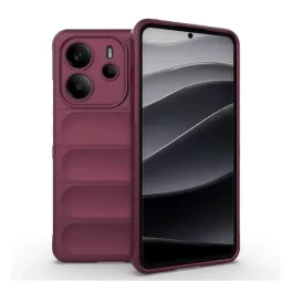   Szilikon telefonvédő (ütésállóság, kameravédő, 3D) BORDÓ