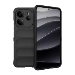   Szilikon telefonvédő (ütésállóság, kameravédő, 3D) FEKETE