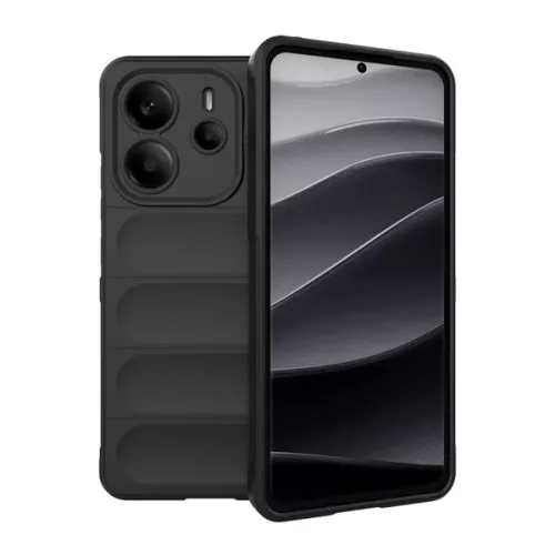 Szilikon telefonvédő (ütésállóság, kameravédő, 3D) FEKETE