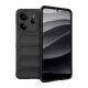 Szilikon telefonvédő (ütésállóság, kameravédő, 3D) FEKETE
