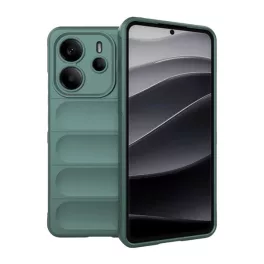   Szilikon telefonvédő (ütésállóság, kameravédő, 3D) SÖTÉTZÖLD