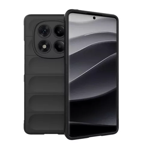 Szilikon telefonvédő (ütésállóság, kameravédő, 3D) FEKETE