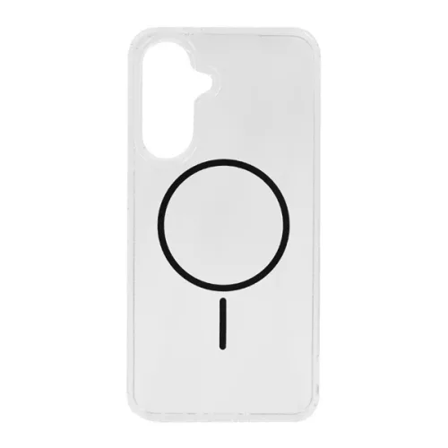 Szilikon telefonvédő (ultravékony, műanyag hátlap, MagSafe, légpárnás sarok) FEKETE