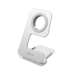 JOYROOM asztali töltőállvány (wireless, Apple Watch töltő, összehajtható) EZÜST