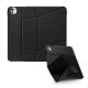DUX DUCIS VERS tok álló, bőr hatású (aktív FLIP, oldalra nyíló, TRIFOLD, asztali tartó) FEKETE