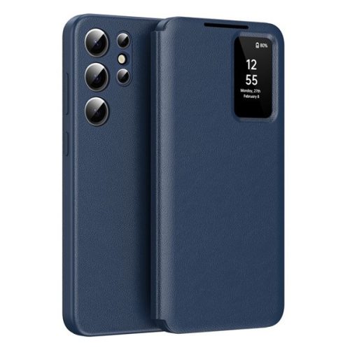 Tok álló (aktív FLIP, oldalra nyíló, Smart View Cover) SÖTÉTKÉK