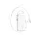 JOYROOM vésztöltő Type-C aljzat (10000mAh, 35W, PD gyorstöltő 3.0, LED kijelző + fix Type-C kábel) FEHÉR