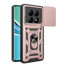   Defender szilikon telefonvédő (ütésállóság, tartógyűrű, kameravédő) ROZÉARANY