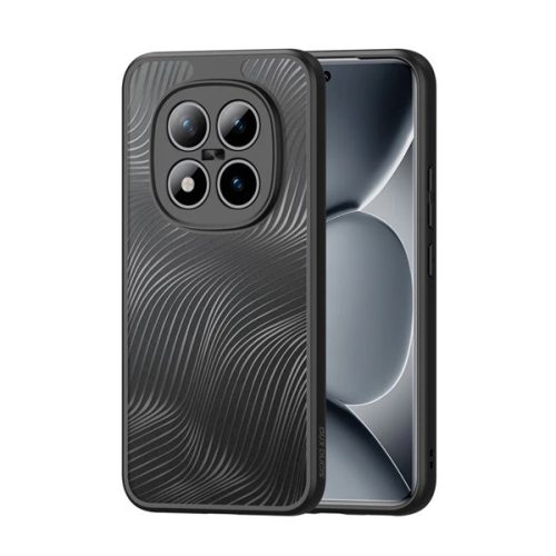 DUX DUCIS AIMO szilikon telefonvédő (ütésállóság, kameravédő, matt, hullám) FEKETE