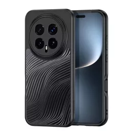   DUX DUCIS AIMO szilikon telefonvédő (ütésállóság, kameravédő, matt, hullám) FEKETE