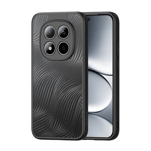 DUX DUCIS AIMO szilikon telefonvédő (ütésállóság, kameravédő, matt, hullám) FEKETE