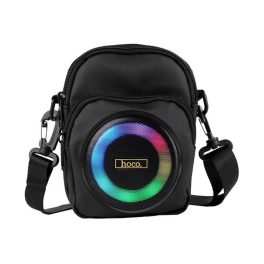   HOCO HC41 bluetooth hangszóró (v5.4, 2500mAh belső akku, kártyaolvasó, kézitáska, vállpánt, LED) FEKETE
